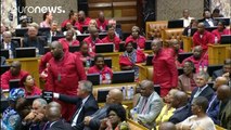 Scuffles break out in South African parliament