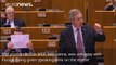 'He's lying to you' - MEP protests Nigel Farage at EU Parliament