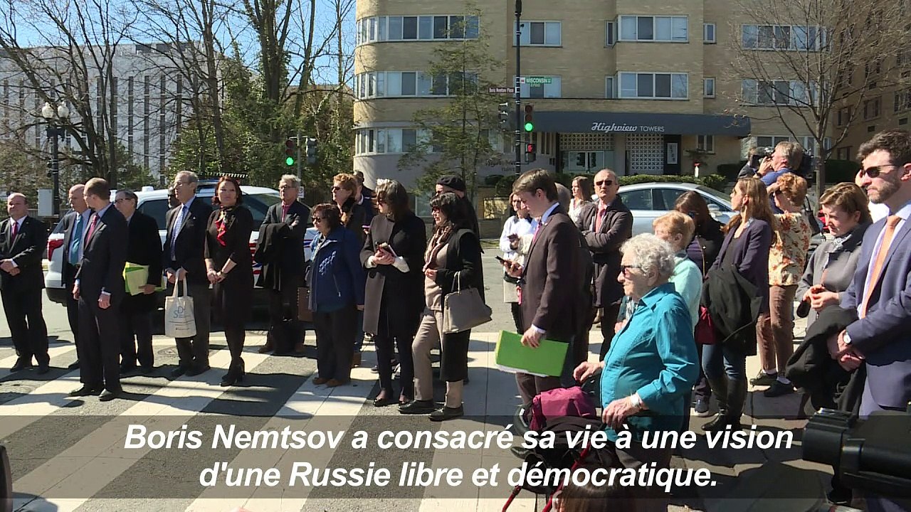 Une place "Boris Nemtsov" devant l'ambassade ru...