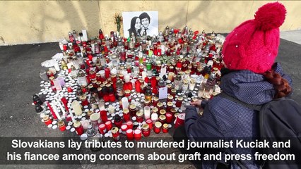Slovaks pay tribute to slain journalist