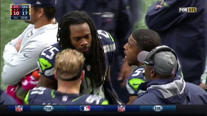 2016 - Sherman reacts after Falcons TD