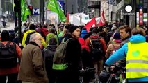 Climate protesters take to the streets of Brussels