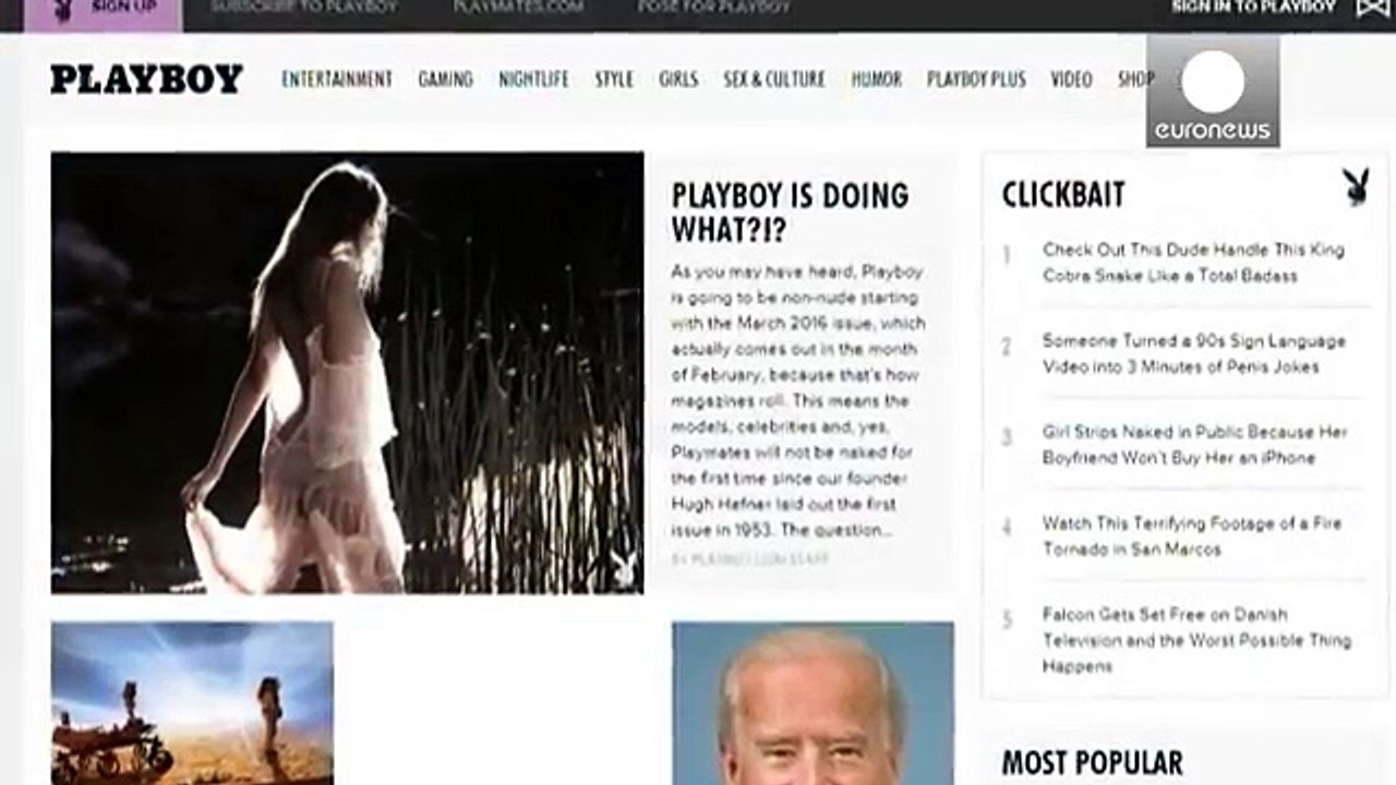 No more nudes in Playboy