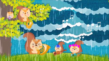 Rain Rain Go Avay + Wheels on The Bus | Nursery Rhymes & Song for Kids - KidsMegaSongs