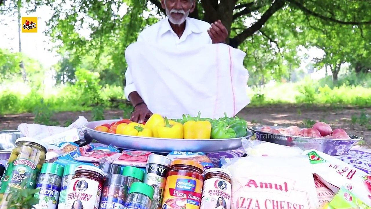 Bread Pizza Recipe  Quick and Easy Bread Pizza by Our Grandpa For Mentally challenged People