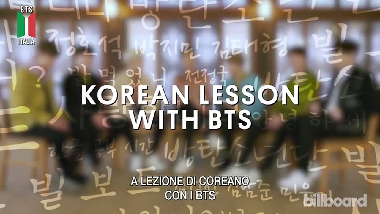 [SUB ITA] Learn Korean With BTS! K-Pop Fan Must Know Phrases! | Billboard