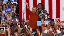 US: Michelle Obama hits campaign trail with Clinton for first time - world