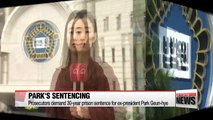 S. Korean prosecutors seek 30 year prison sentence for ousted president Park Geun-hye