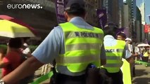 Hong Kong rally against ban on pro-independence election candidates