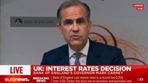 LIVE: Bank of England governor announces cut in interest rates