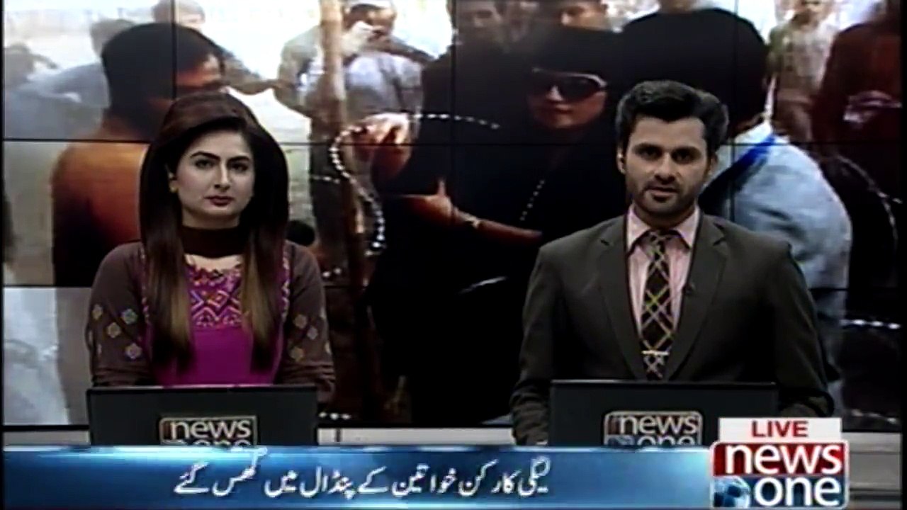 Woman hits PML-N worker with stick for harassing her