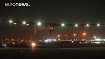 Solar-powered plane takes off on final leg of epic challenge