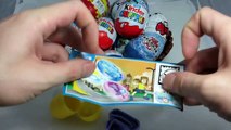 3 Surprise eggs - Kinder surprise Bakugan eggs and Russian surprise eggs - Бакуган яйцо с сюрпризом