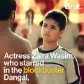 Actress Zaira Waseem | Leading Star of Blockbuster Movie Dangal Was Molested In Public