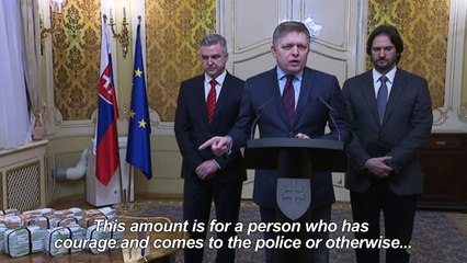 Slovak PM offers 1 million € reward for info on slain journalist