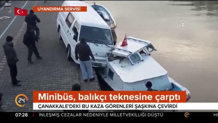 Çanakkale'de şaşırtan kaza