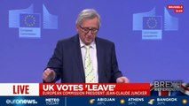 European Commission President Jean-Claude Juncker press conference after Brexit vote