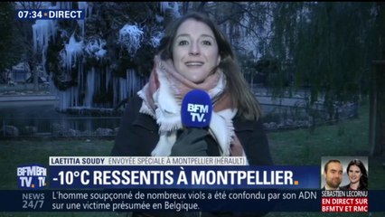 -10°C ressentis ce matin à Montpellier… Un deuxième réveil glacial avant l'arrivée de la neige