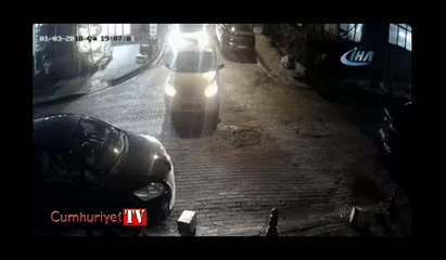 İstanbul’da anne ve bebeğin ölümden döndüğü kaza kamerada