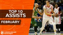 Turkish Airlines EuroLeague, Top 10 Assists, February