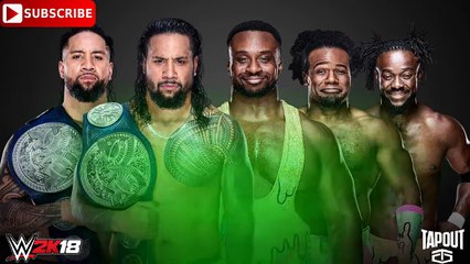 WWE Fastlane 2018 SmackDown Tag Team Championship The Usos vs. The New Day Predictions WWE 2K18