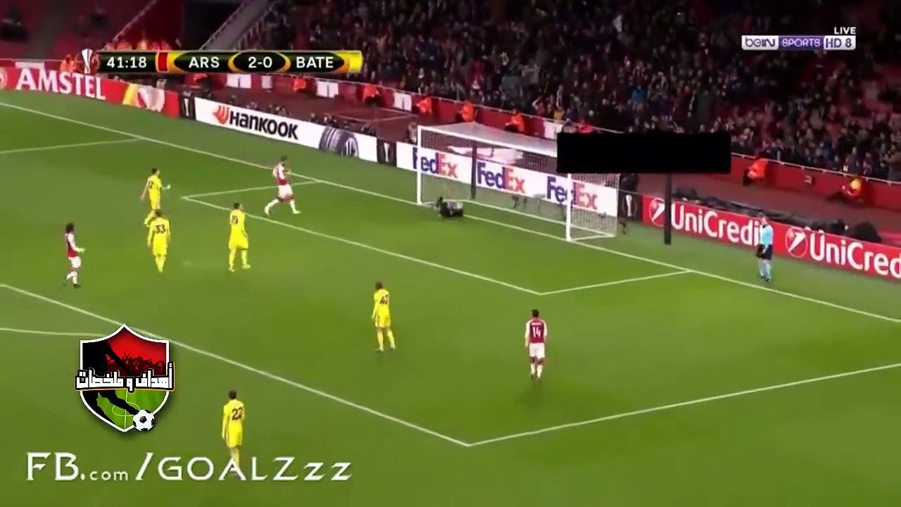 ملخص لمسات محمد النني اليوم مع أرسنال ( يسجل هدف عالمي وفرصة خطيرة )  في الدوري الاوروبي