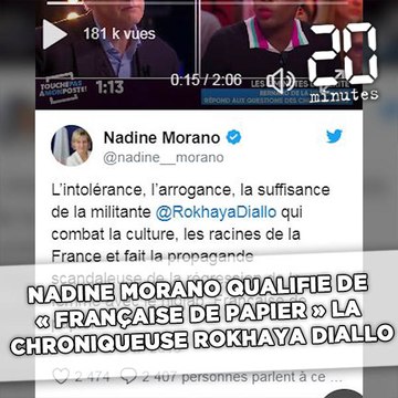 Nadine Morano qualifie de «Française de papier» la chroniqueuse Rokhaya Diallo