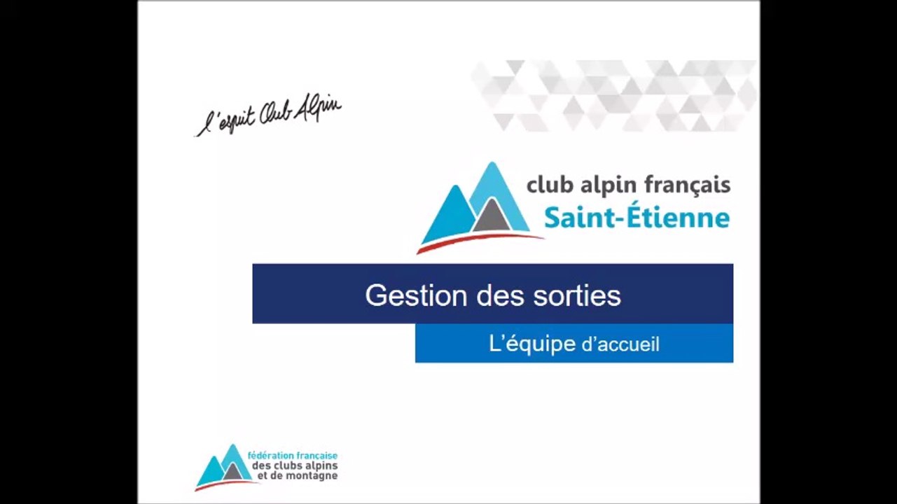 Gestion des Sorties : inscription par l'équipe d'accueil