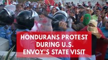 Tear gas flies in Honduras as protests erupt during Nikki Haley's visit