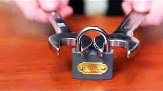 How to open a lock with a nut wrench