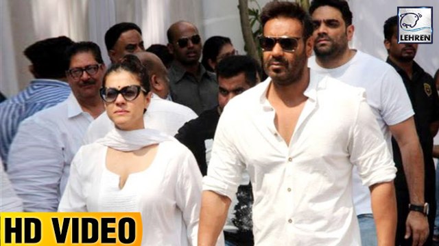 Kajol And Ajay Devgn Bid Farewell To Sridevi