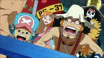 Luffy, Zoro & Sanji VS The Kraken English Dubbed