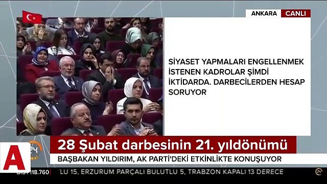 Başbakan Yıldırım: 15 Temmuz ve 28 Şubat�ı planlayanlar darbe kardeşleridir