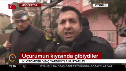 Kadıköy'de heyelan meydana geldi