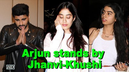Arjun stands by Jhanvi-Khushi at this hour of grief