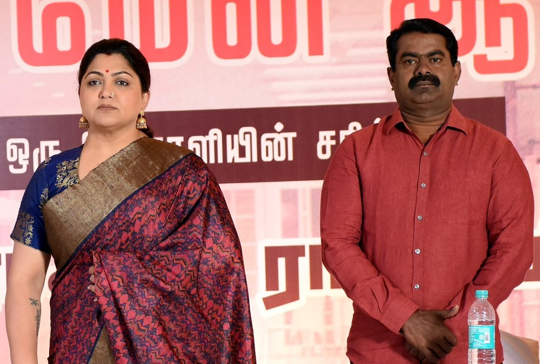 எதிரும் புதிருமான சீமான், குஷ்பு- வீடியோ