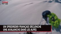 Un speedrider français déclenche une avalanche dans les Alpes (vidéo)