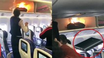 Power bank tiba-tiba terbakar di dalam kabin pesawat Cina - TomoNews