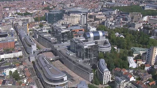 The EU Institutions buildings from the sky EU Council Newsroom