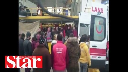 Sinop�ta kuru yük gemisinde patlama