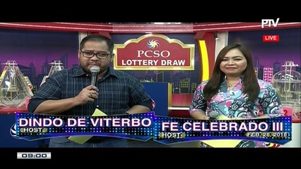 PCSO 9 PM Lotto Draw, February 28, 2018