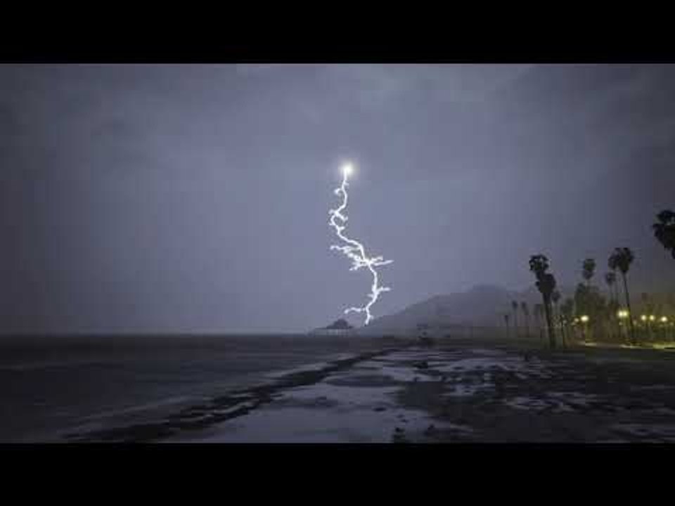 night beach storm