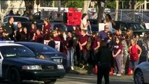 Students return to Marjory Stoneman Douglas High School two weeks after there was an attack on campus