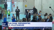 Un incroyable dunk avec Emmanuel Macron - ZAPPING ACTU DU 28/02/2018