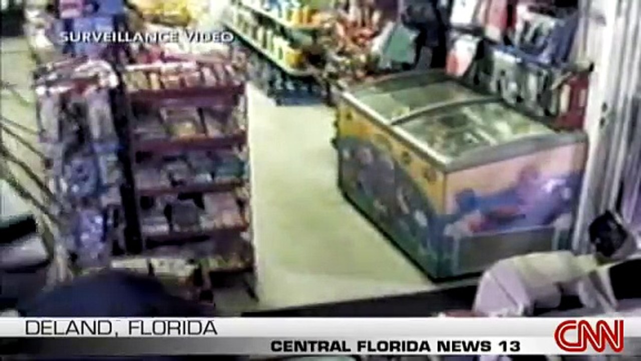 braquage avec une feuille de palmier