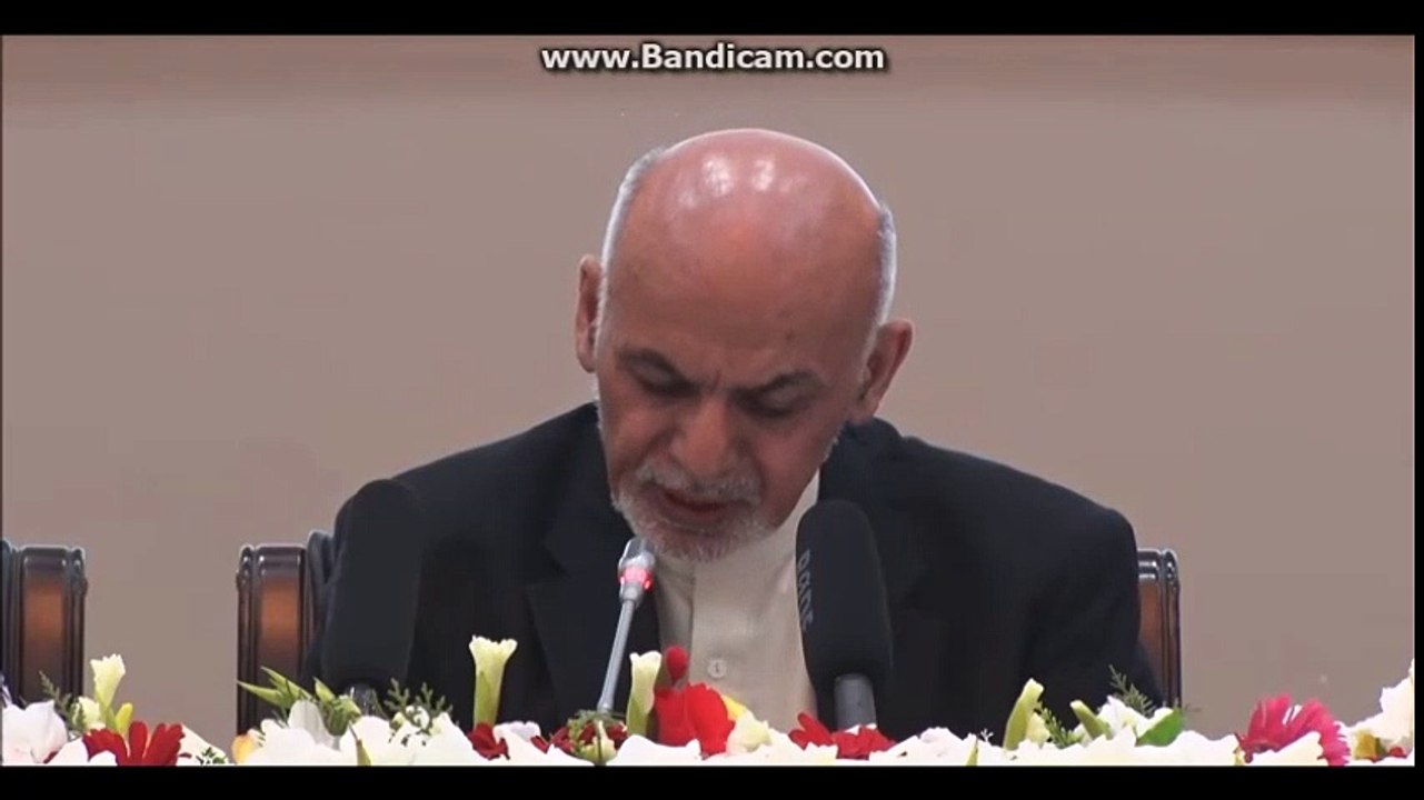 اشرف غنی د کابل په  کنفرانس کی د حزب اسلامی سره سوله چی زموږ اراده یی څرګنده کړه