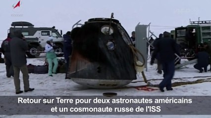 Retour sur Terre pour deux astronautes et un cosmonaute de l'ISS