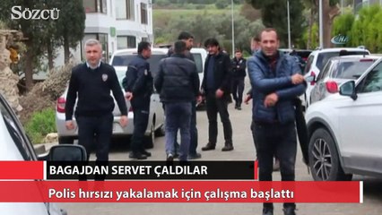 Otomobilin bagajından servet çaldılar