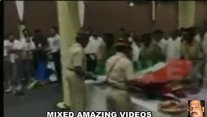 MORTAL REMAINS OF SRIDEVI WRAPPED IN TRICOLOUR, ACCORDED STATE HONOURS