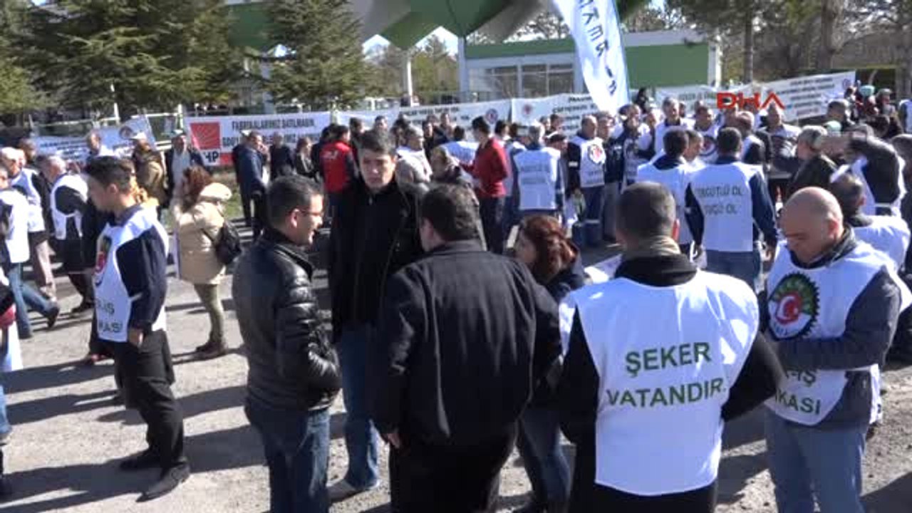 Niğde Bor Şeker Fabrikası Önünde Özelleştirme Karşıtı Eylem